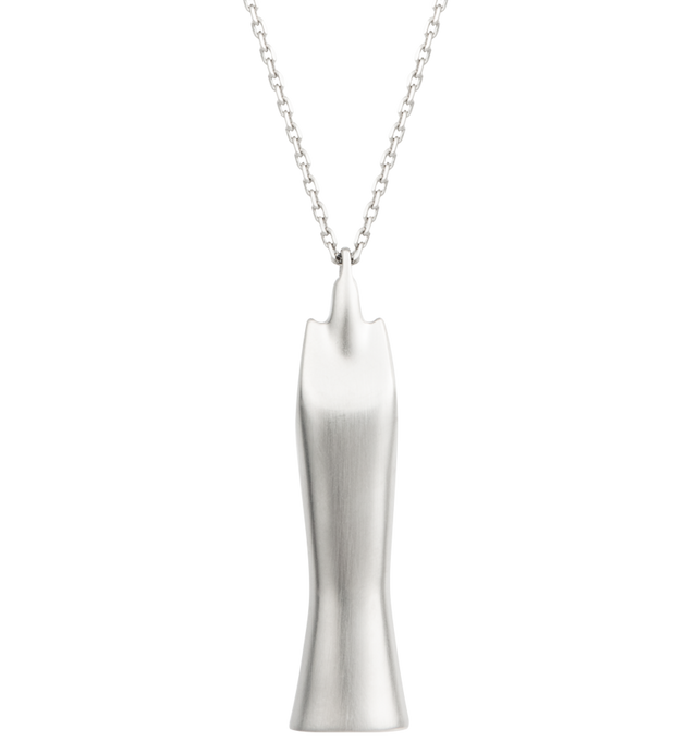 Image 2 of 2 - SILVER - RICK OWENS Sister Charm Necklace featuring palladium brushed brass, lobster clasp closure and measures approx 27.5" in length. Made in Italy. 