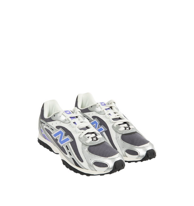 Image 2 of 5 - SILVER - NEW BALANCE 204L Sneaker featuring multi-piece upper with embossed overlay, screen-printed graphics along the saddle, distinctive outsole with 2000s-inspired strike path and 70s-influenced tread pattern and double-stacked suede 'N' logo.
