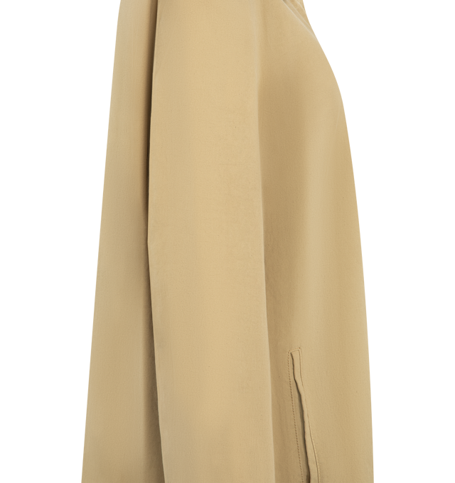Image 3 of 3 - NEUTRAL - THE ROW Baeza Jacket featuring collared jacket in structured cotton with boxy fit, side welt pockets and concealed front placket with metal button closure. 100% cotton. Made in Italy.