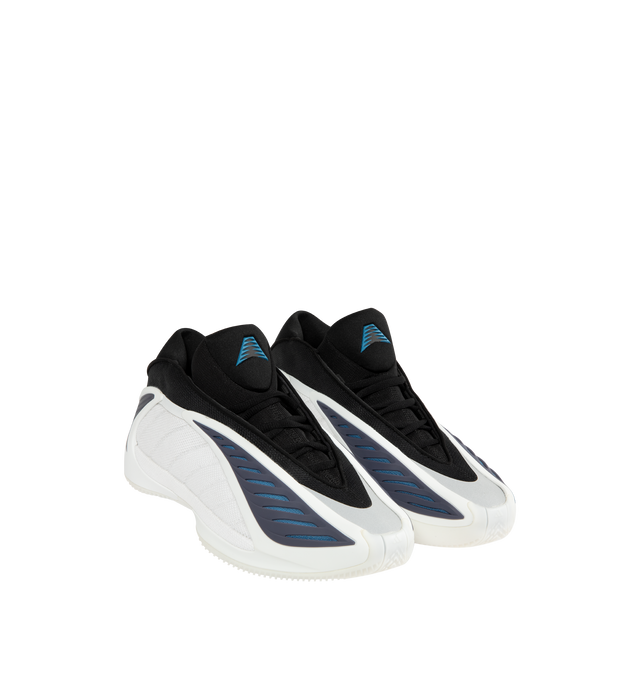 Image 2 of 5 - WHITE - ADIDAS Anthony Edwards 2 Sneaker featuring regular fit, laces, textile upper, textile sockliner, BOOST midsole, LIGHTSTRIKE technology and rubber outsole.