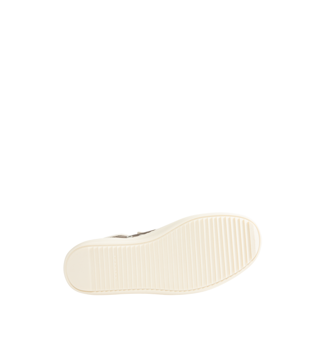 Image 4 of 5 - BROWN - DRKSHDW High Top Sneaks Sneakers featuring canvas trainers, exposed zip fastening at side, high-top, round contrast toe, tonal laces, contrast chunky sole and contrast toe cap. 100% canvas. Rubber sole. Made in Italy.  