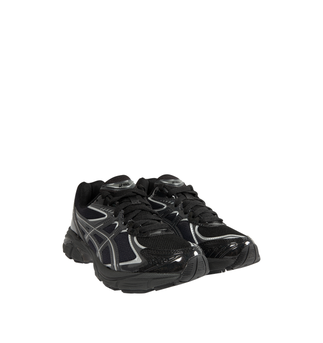 Image 2 of 5 - BLACK - ASICS GT-2160 Sneakers featuring mesh and faux leather upper with rubber sole, lace-up front, segmented midsole structure and GEL  technology inserts and padded low-cut collar. 