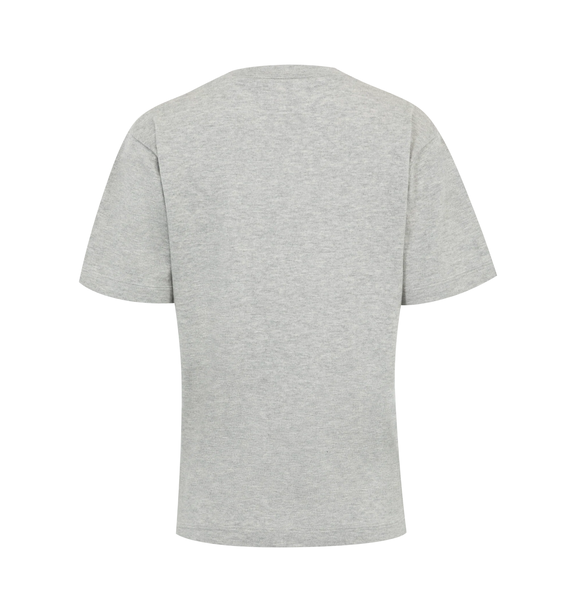 Image 2 of 2 - GREY - Extreme Cashmere Cuba T-Shirt has a crew neck, short sleeves, and a crisp structure. 70% cotton, 30% cashmere.  