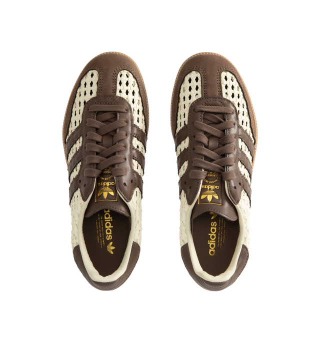 Image 5 of 5 - NEUTRAL - ADIDAS Samba OG Sneaker featuring regular fit, laces, leather and synthetic upper, leather sockliner and rubber outsole.