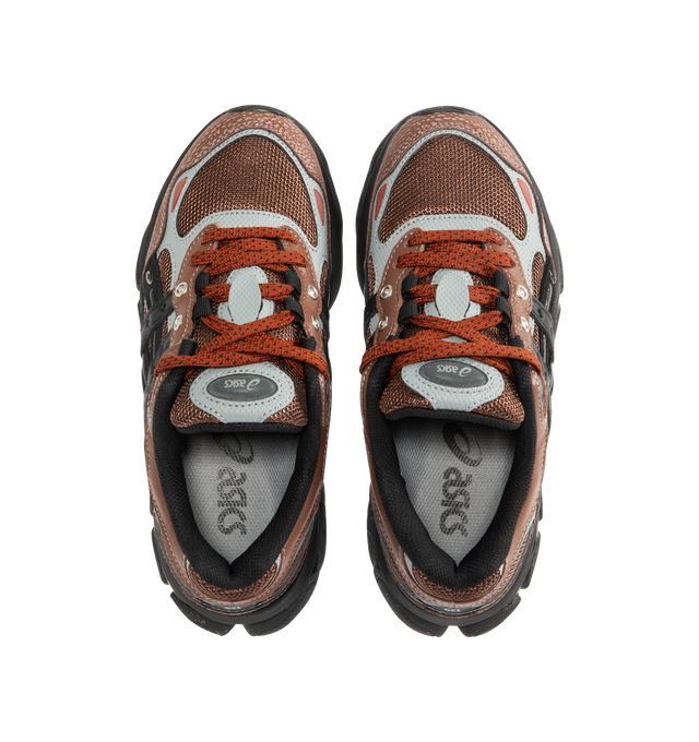 Image 5 of 5 - BROWN - ASICS GEL-NYC 2.0 SSHS Sneaker featuring rearfoot and forefoot GEL technology, shock-attenuating material placed in the midsole, FF BLAST PLUS cushioning, TPU TRUSSTIC technology, angled heel and walking-specific flex grooves.