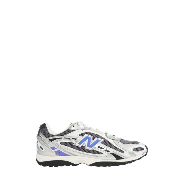Image 1 of 5 - SILVER - NEW BALANCE 204L Sneaker featuring multi-piece upper with embossed overlay, screen-printed graphics along the saddle, distinctive outsole with 2000s-inspired strike path and 70s-influenced tread pattern and double-stacked suede 'N' logo.