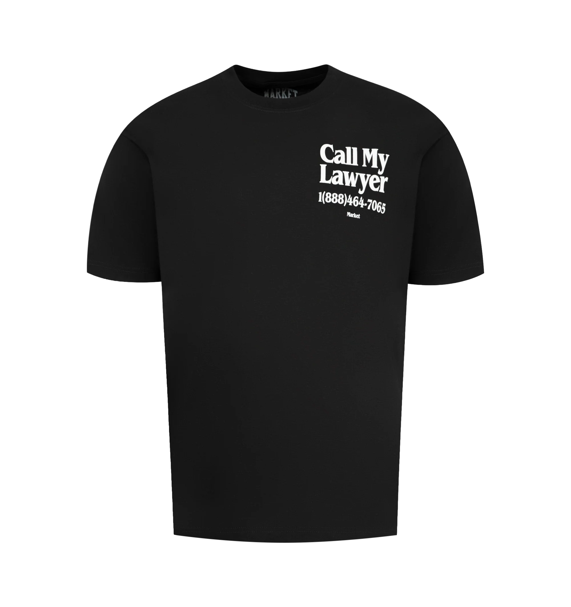 Image 1 of 2 - BLACK - Market Men's Flip the Bird T-Shirt is crafted from premium cotton and features a classic crew neckline, short sleeves, and signature Flip the Bird graphic artwork for a bold, irreverent streetwear-inspired look. This designer graphic T-shirt combines exceptional everyday comfort with Market's playful contemporary aesthetic, creating an effortless statement piece for casual styling. Main Material: 100% Cotton.
