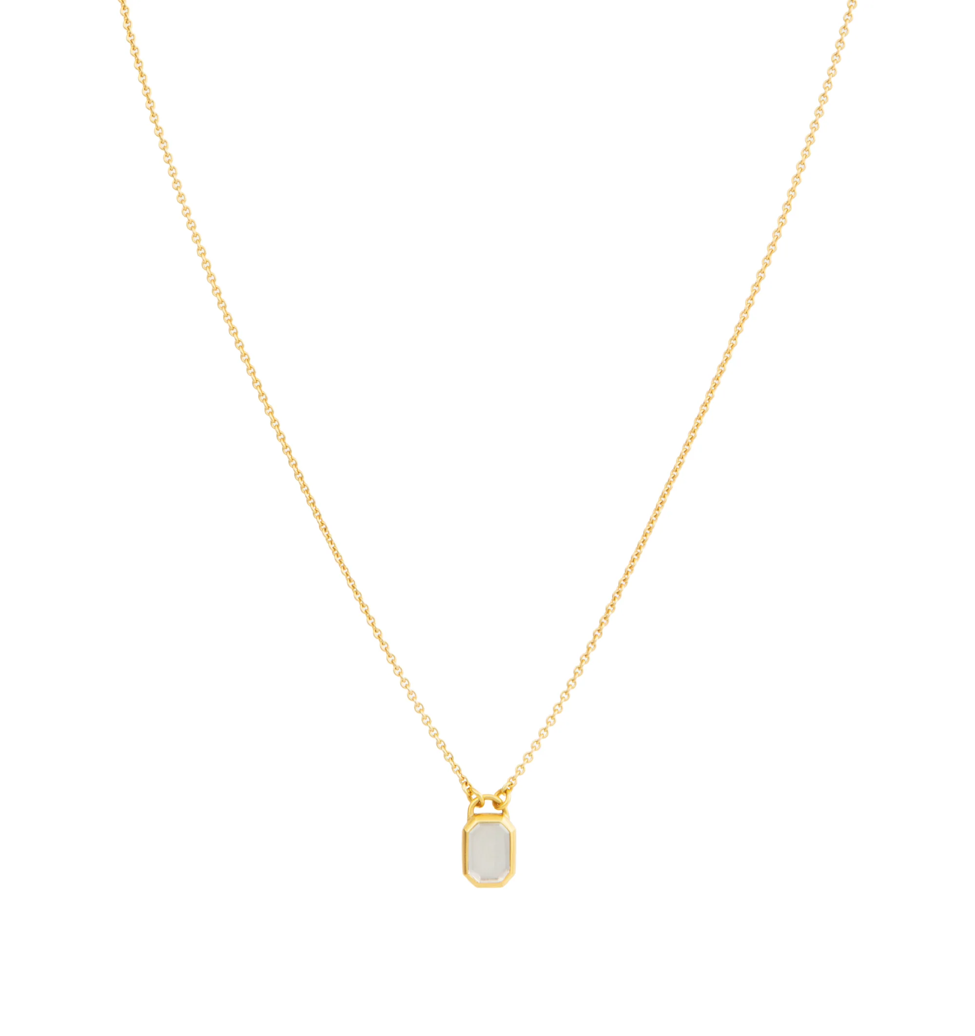 Image 1 of 1 - GOLD - Eli Halili Diamond Pendant Necklace is handcrafted with a rectangular portrait-cut diamond set in solid 22K yellow gold and suspended from an elegant 18K yellow gold cable chain. Designed and hand forged in New York, this designer fine jewelry necklace showcases Eli Halili's signature blend of ancient-inspired artistry and exceptional craftsmanship, creating a timeless statement piece with refined brilliance. Main Materials: 22K Yellow Gold and 18K Yellow Gold. Gemstone: Rectangular Po