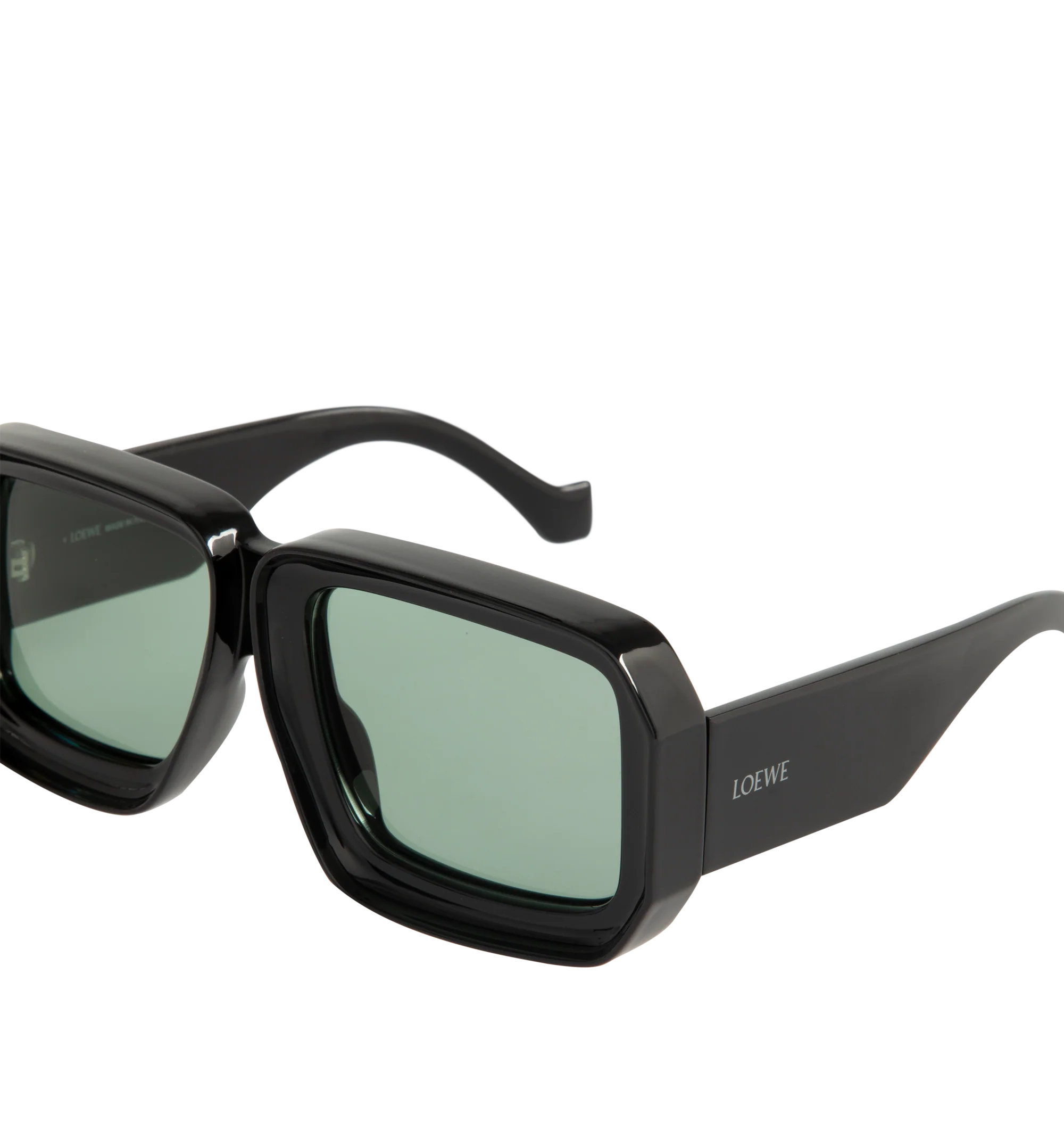 Image 3 of 3 - BLACK - Loewe Paula's Ibiza Dive In mask-shaped sunglasses in acetate featuring universal fit, UVA/UVB protection and metal LOEWE logo. Made in Italy.