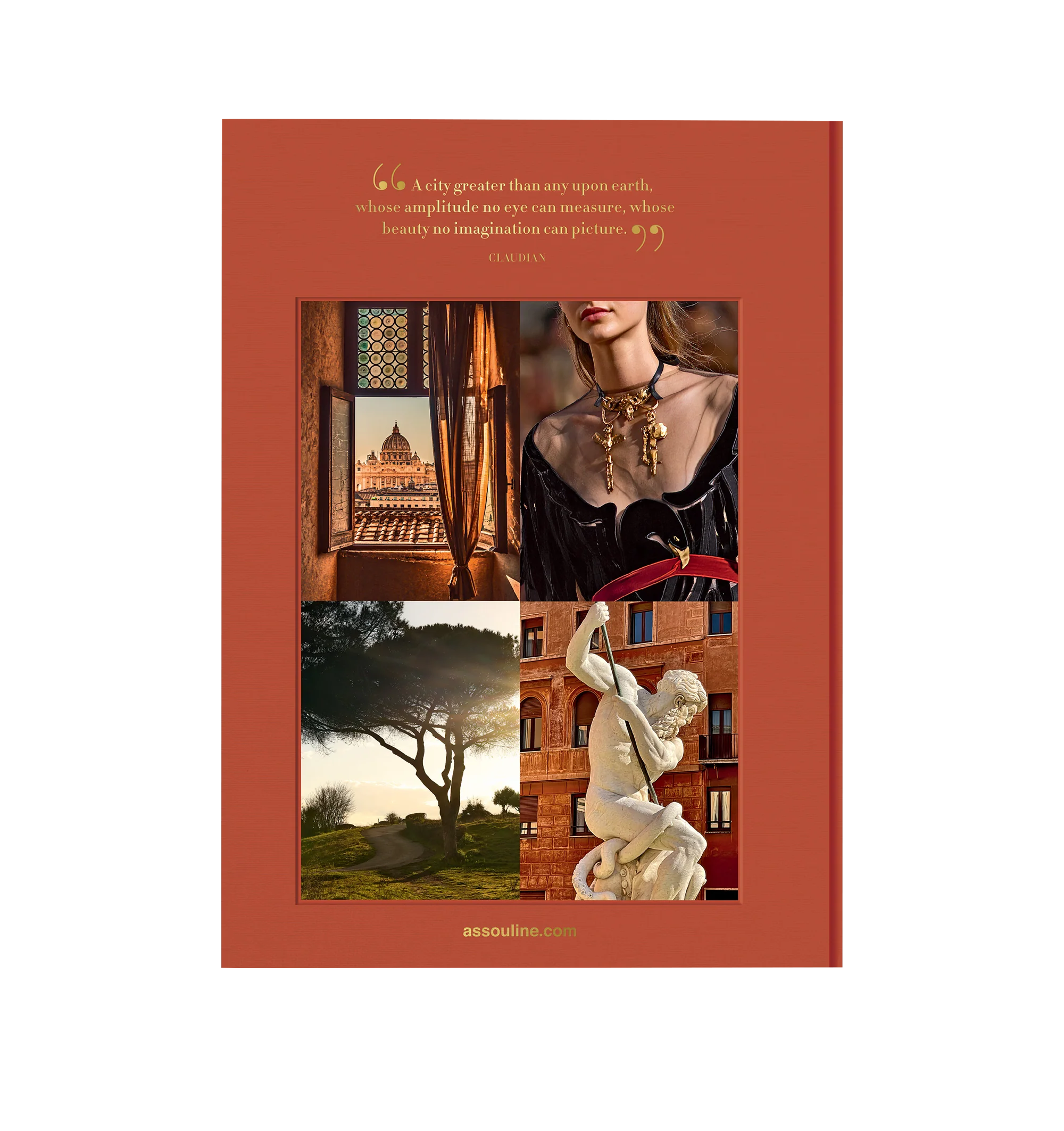 Image 3 of 4 - ORANGE - Assouline Roma Eterna is a luxury coffee table book that celebrates the timeless grandeur, rich history, and vibrant contemporary culture of Rome through captivating photography and engaging storytelling. Written by James Horncastle with a foreword by Cesare Cunaccia, this designer linen hardcover book explores the Eternal City's iconic landmarks, celebrated cuisine, fashion, art, and hidden neighborhoods, offering an immersive portrait of one of the world's most enduring cultural ca