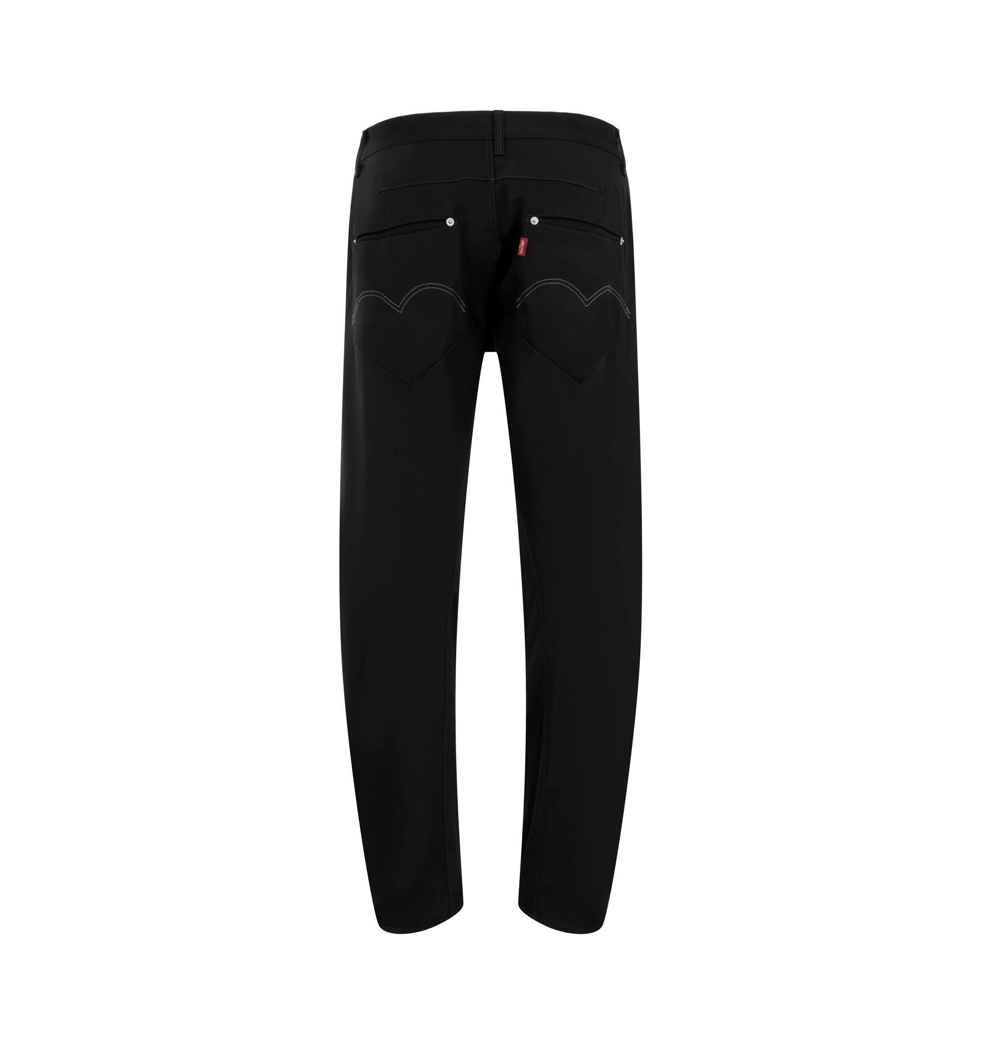Image 2 of 3 - BLACK - Junya Watanabe Men's Wool Trouser Jean Pants combine the tailored appearance of classic wool trousers with the construction and attitude of denim-inspired pants. Designed with a relaxed yet structured silhouette, the style reflects the brand's signature fusion of traditional menswear tailoring and contemporary workwear influences. Main Material: Wool. Made in Japan.