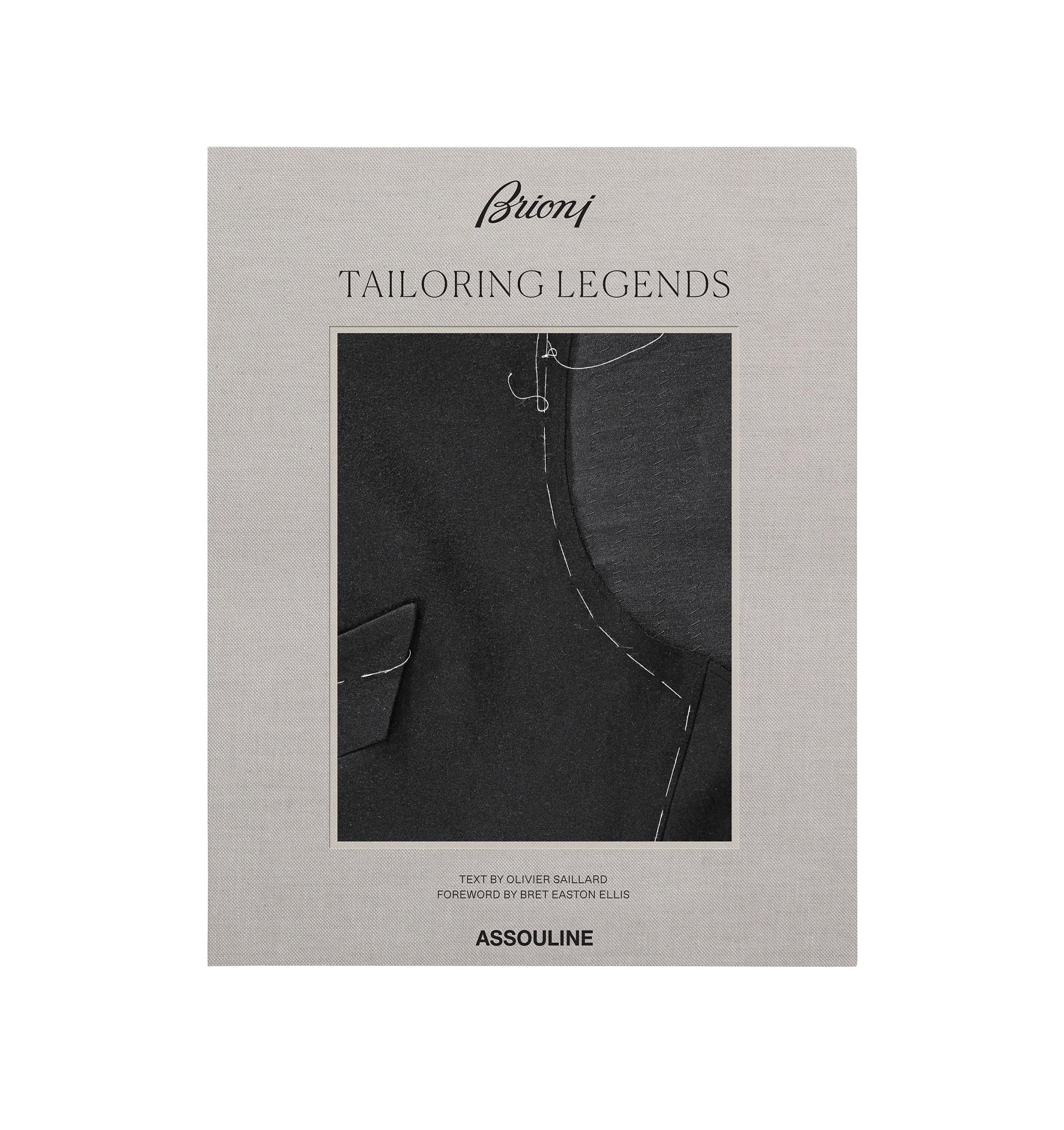 Image 2 of 4 - GREY - ASSOULINE Brioni: Tailoring Legends featuring text by Olivier Saillard, a personal foreword by novelist Bret Easton Ellis, celebrating the Houses outstanding heritage and the evolution of mens style through decades of its sartorial traditions, with rarely seen materials and original photography of archival garments. 264 pages. 200 illustrations. Linen hardcover in a luxury slipcase. W 10.9 x L 13.8 x D 4.2 in.