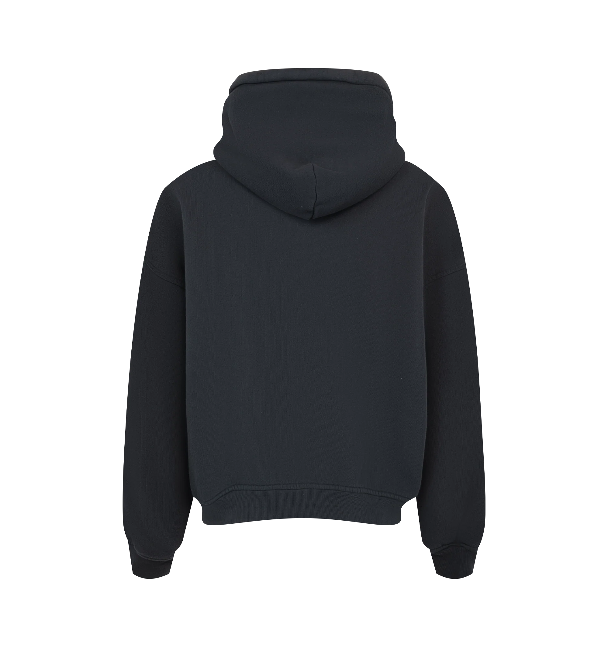 Image 2 of 2 - BLUE - Rhude Mens Zip-Up Hoodie is crafted from heavyweight cotton. Features a full zip-front closure with custom Rhude hardware, adjustable hood, front RHUDE graphics, and ribbed cuffs and hem. Main Material: 100% Cotton. Made in the USA.