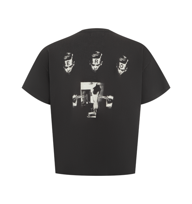 Image 2 of 2 - BLACK - ENFANTS RICHES DEPRIMES The Last Supper T-shirt featuring lightweight cotton jersey with a vintage texture, a relaxed boxy fit, rib-knit necklines, single-stitch cuffs and waist and printed artwork on the front and back. 100% cotton. 