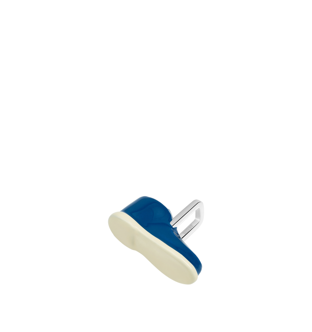 Image 5 of 7 - BLACK - Poubel by The Gstaad Guy Shoe Pendant. All pendants are made of .925 sterling silver, and are hand-painted using non-toxic lead-free enamel. Links sold separately. Cheap Luxury Handbag Shop offers a range of initial pieces from this collection in-store. For personal consultation and detailed information about jewelry, please contact our dedicated stylist team at personalshopping@hirshleifers.com 
