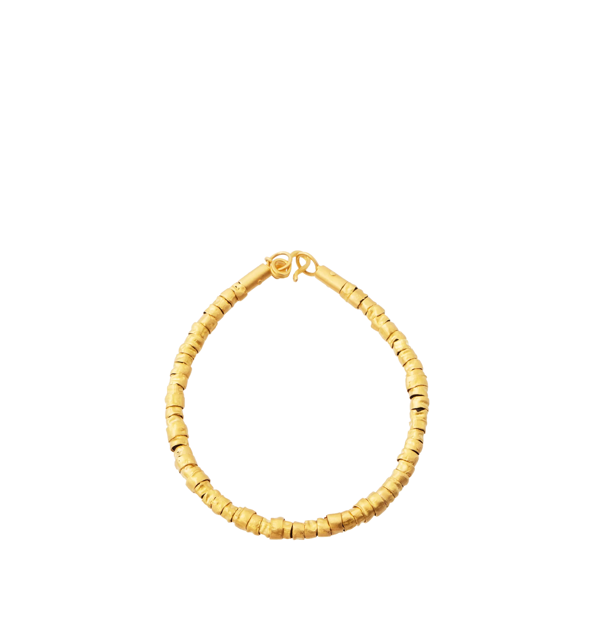 Image 1 of 1 - GOLD - Eli Halili Bedouin Bracelet is handcrafted from a supple leather cord and features solid 22K gold slider beads inspired by ancient Bedouin adornments. Designed and hand forged in New York, this designer fine jewelry bracelet showcases Eli Halili's signature blend of artisanal craftsmanship and timeless design, creating a versatile piece that can be worn alone or layered. Main Material: Solid 22K Gold and Leather. Length: 6.5 in.For personal consultation and detailed information about j