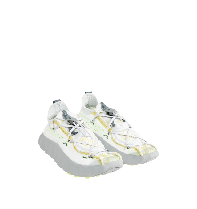 Image 2 of 5 - WHITE - NIKE Mind 002 Fly Knit Sneaker featuring plush and responsive foam cushions, large outsole nodes, soft foam in the midsole, knit upper with engineered perforations for breathability and stretchy fabric on the footbed.