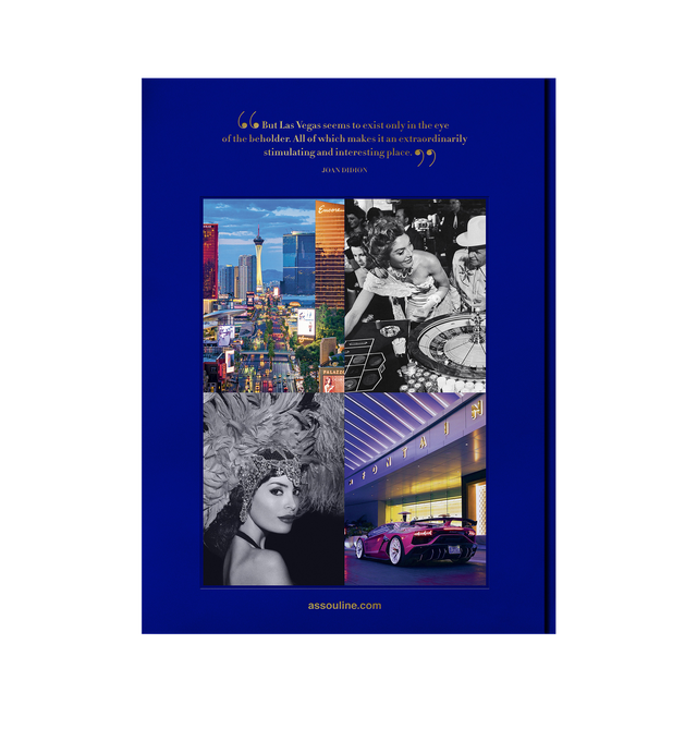 Image 3 of 4 - BLUE - Assouline Books Las Vegas Magic by Richard Abowitz, Linen hardcover book with 304 pages featuring over 200 illustrations. Language: English. Dimensions: W 10 x L 13 x D 1.5. Las Vegas, once defined by neon signs and gambling, has evolved into a vibrant city offering luxury shopping, celebrity chefs, and cutting-edge technology, all while maintaining its spirit of excess and excitement. Las Vegas Magic captures the city's transformation with stunning imagery, from the Rat Pack to moder