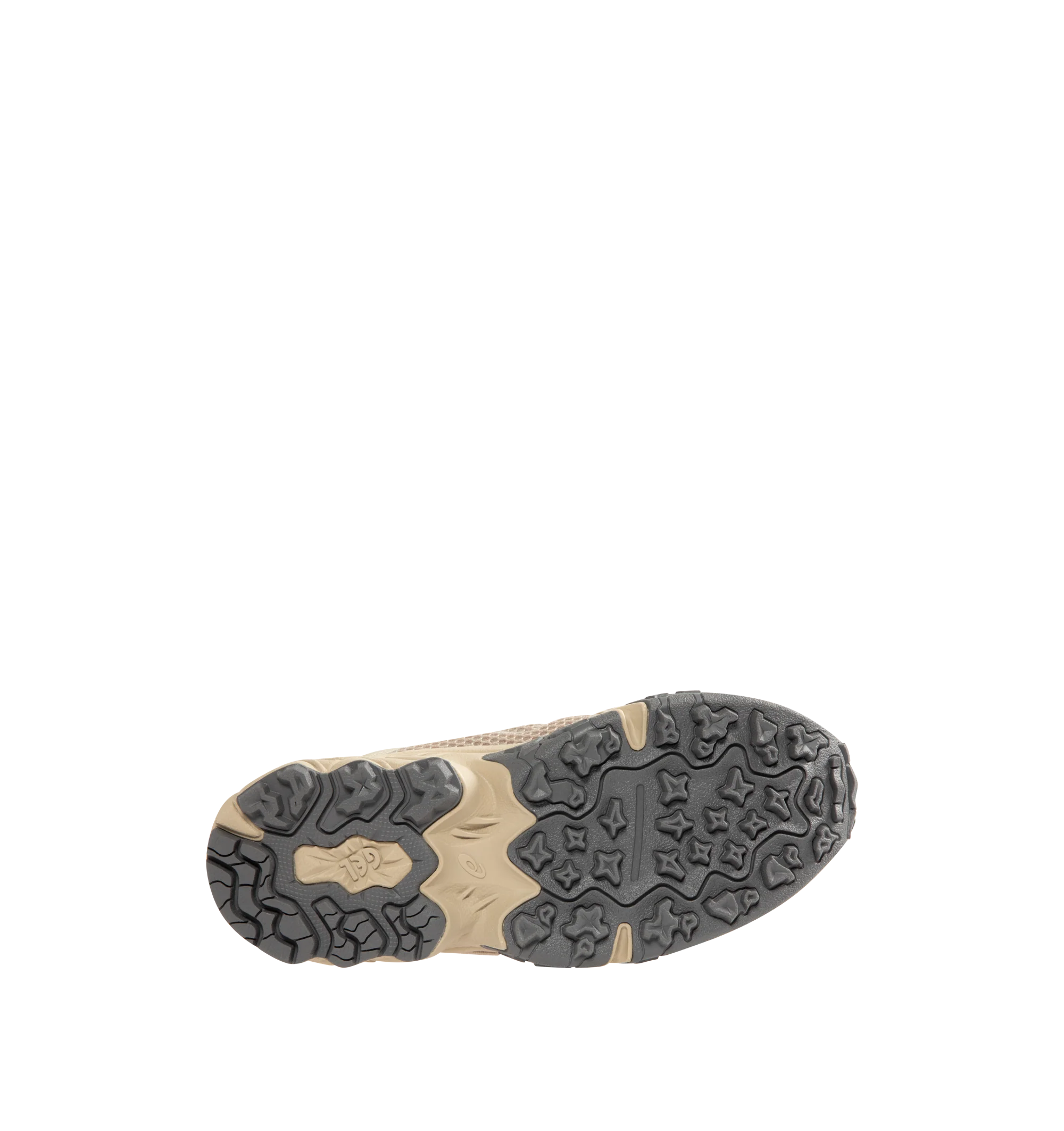 Image 4 of 5 - NEUTRAL - ASICS Mens Sneakers feature a breathable mesh and textile upper with GEL cushioning technology for enhanced comfort. Designed with a belt-style closure, heel pull tab, and durable rubber outsole. Upper: Mesh and Textile; Midsole: GEL Cushioning; Outsole: Rubber. Made in Vietnam.