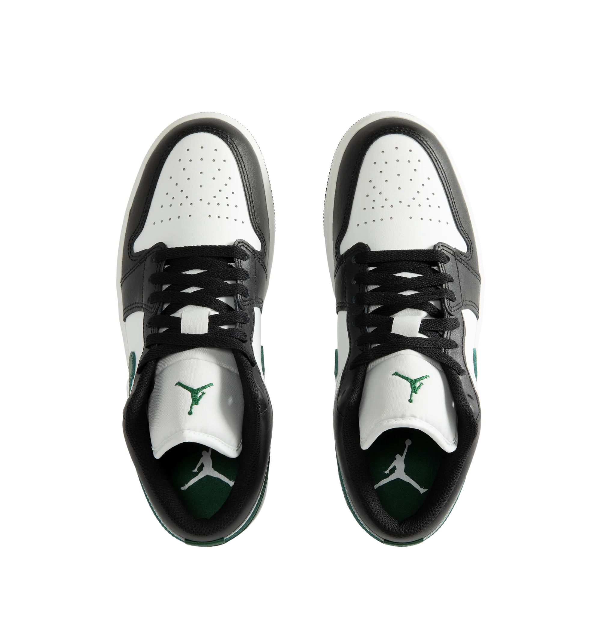 Image 5 of 5 - MULTI - Men's Air Jordan 1 Low Sneakers feature a genuine leather upper with the iconic low-top silhouette for a clean, timeless heritage look. These lifestyle sneakers combine encapsulated Air-Sole cushioning with a durable rubber outsole for lightweight comfort, lasting support, and reliable everyday traction. Main Material: Genuine Leather. Midsole: Encapsulated Air-Sole Unit. Sole: Rubber. 