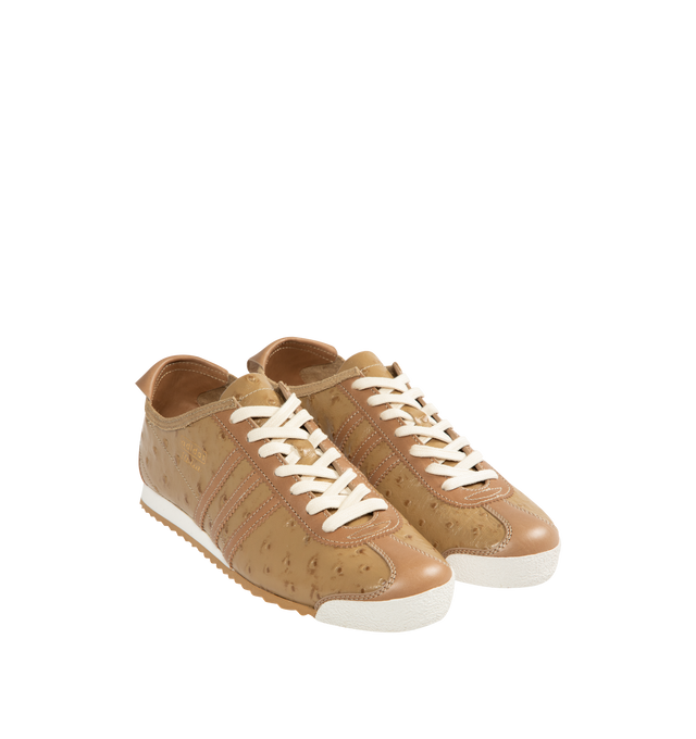 Image 2 of 5 - BROWN - ADIDAS Italia 60s Made In Italy Sneaker featuring a vintage look, metallic "adidas Italia" branding, regular fit, lace closure, leather upper, leather lining and rubber outsole. 