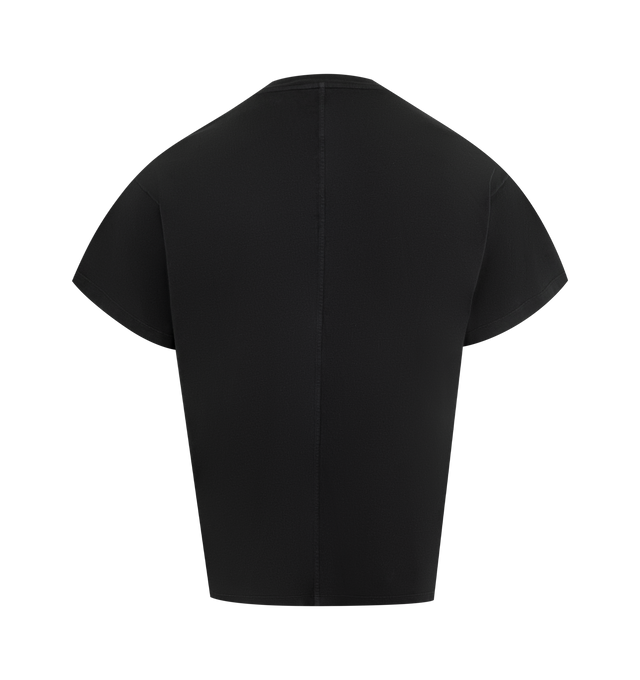 Image 2 of 2 - BLACK - The Row Sato T-Shirt featuring relaxed crewneck t-shirt in brushed organic cotton jersey with boxy fit, ribbed neckline, and signature center back detail. 100% cotton. Made in Italy.