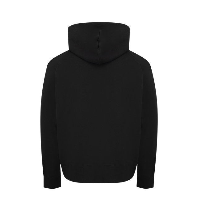Image 2 of 2 - BLACK - SACAI X CARHARTT Cotton Zip Jacket featuring hood, zip closure, long sleeves, two front pockets, chest zip pocket, contrasting logo patch at the front and straight hem. 100% cotton. Made in Japan.