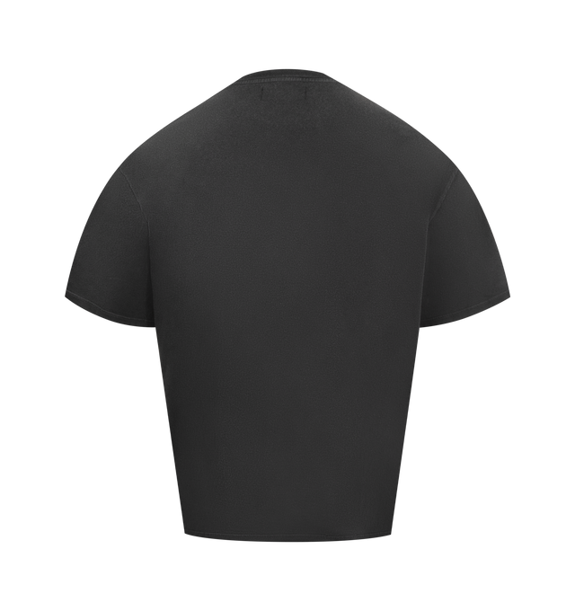 Image 2 of 2 - BLACK - NAHMIAS Groms Boxy T-shirt featuring short sleeves, crew neck, dropped shoulders and graphic on front. 100% cotton.  