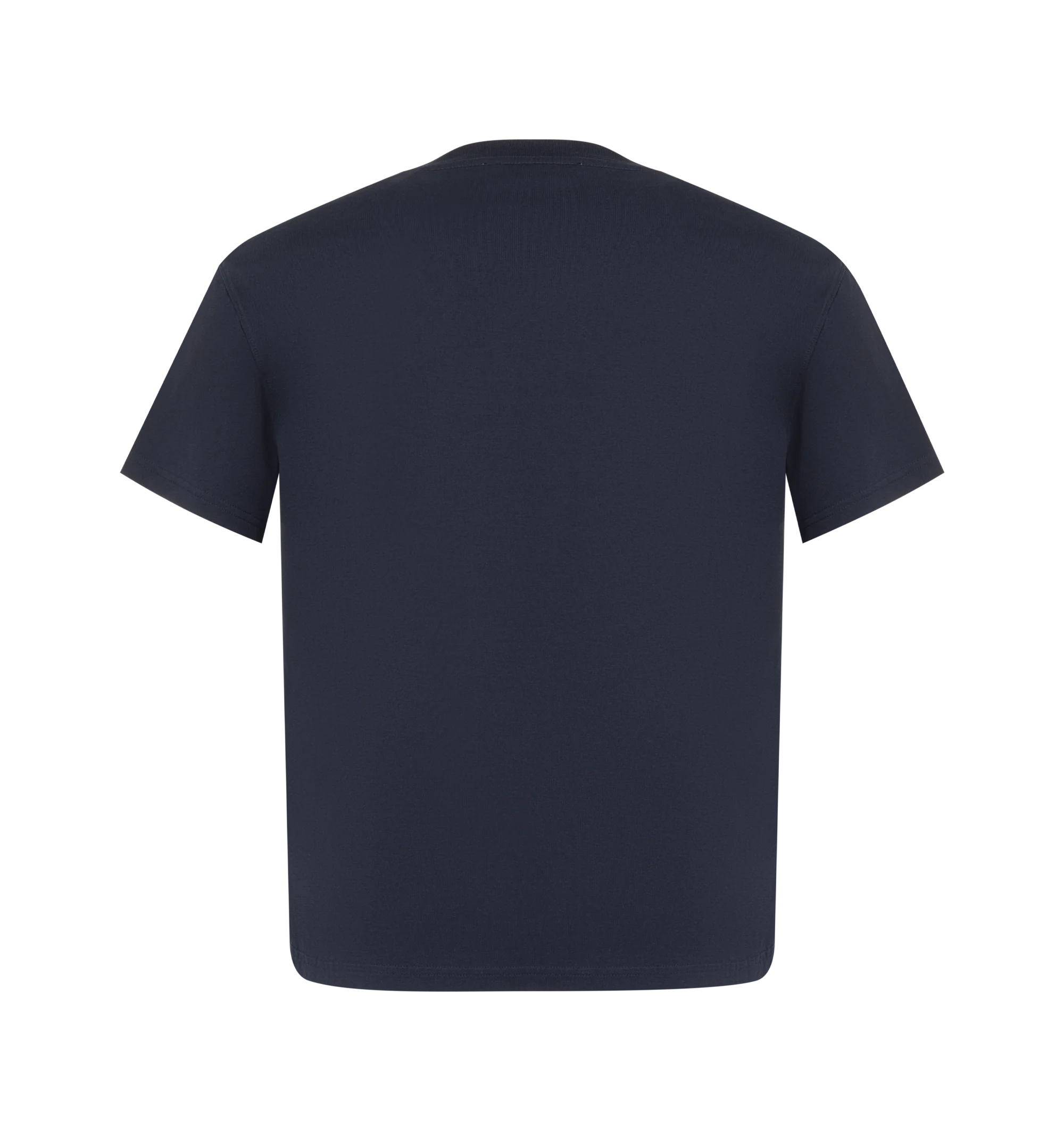 Image 2 of 2 - BLUE - Acne Studios Logo T-Shirt is crafted from lightweight organic cotton jersey and features a relaxed fit with a classic crew neckline, and an embroidered Acne Studios logo at the chest. This designer T-shirt combines premium everyday comfort with a clean, minimalist aesthetic, making it an effortless wardrobe essential. Main Material: 100% Organic Cotton. Fit: Relaxed Unisex.