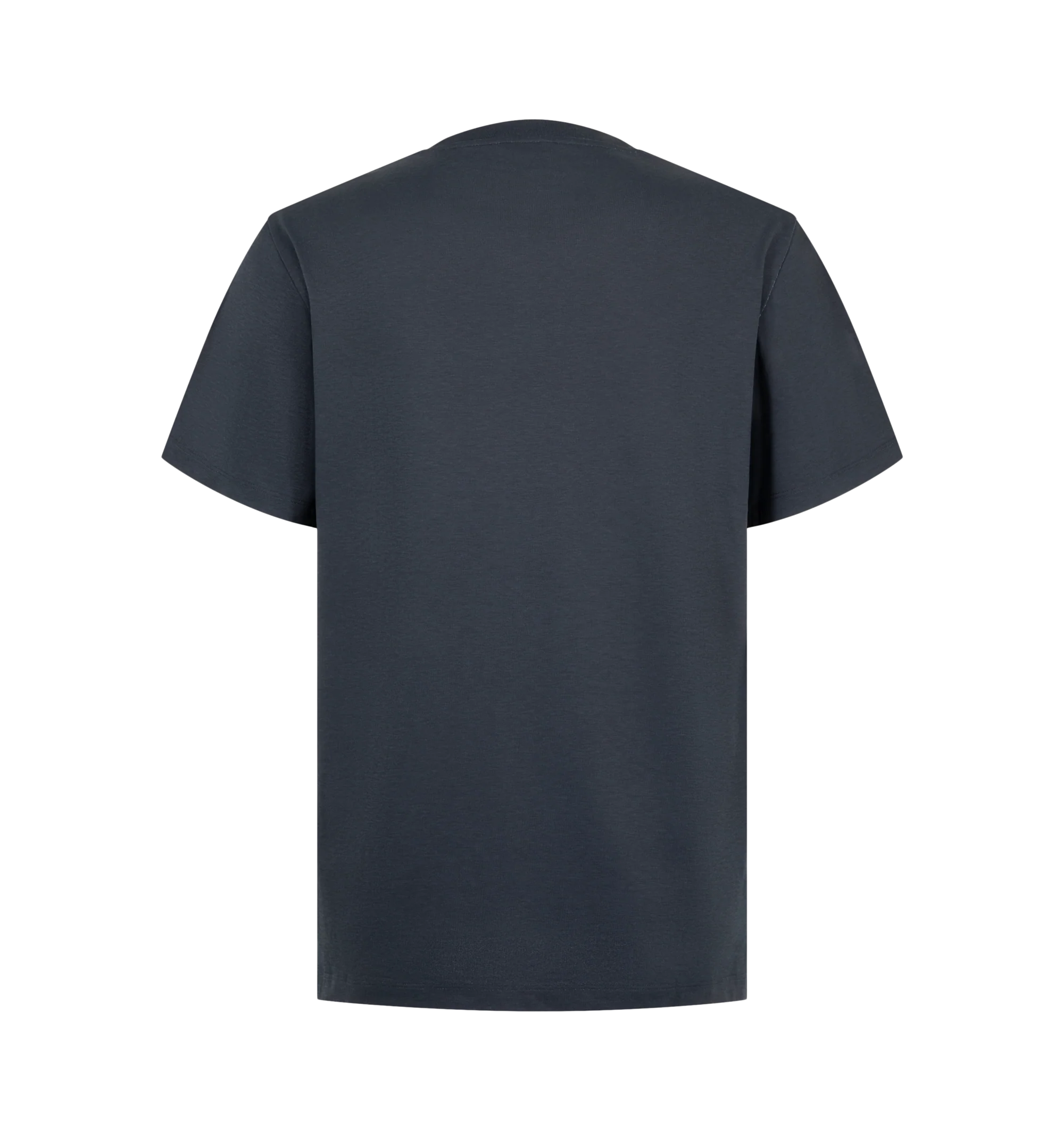 Image 2 of 2 - BLUE - Loewe Men's Regular Fit T-Shirt is crafted from cotton and features a regular-fit silhouette with a classic crew neckline and a side front pocket. Designed with a clean, minimalist aesthetic and signature LOEWE detailing that reflects the house's understated approach to everyday essentials. Main Material: Cotton. Made in Portugal. 