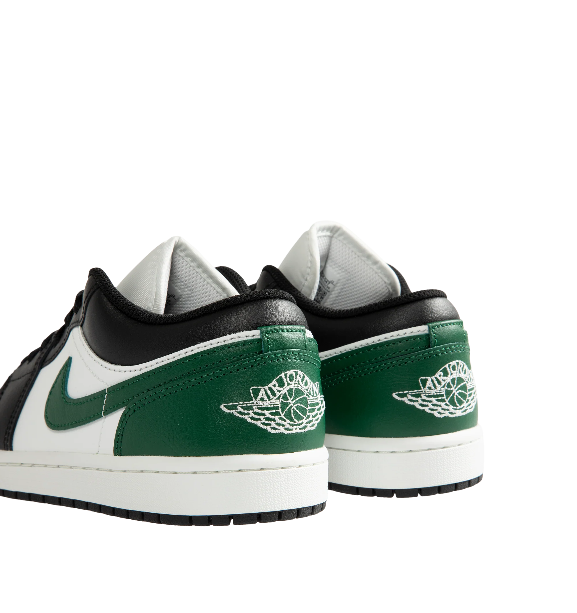 Image 3 of 5 - MULTI - Men's Air Jordan 1 Low Sneakers feature a genuine leather upper with the iconic low-top silhouette for a clean, timeless heritage look. These lifestyle sneakers combine encapsulated Air-Sole cushioning with a durable rubber outsole for lightweight comfort, lasting support, and reliable everyday traction. Main Material: Genuine Leather. Midsole: Encapsulated Air-Sole Unit. Sole: Rubber. 