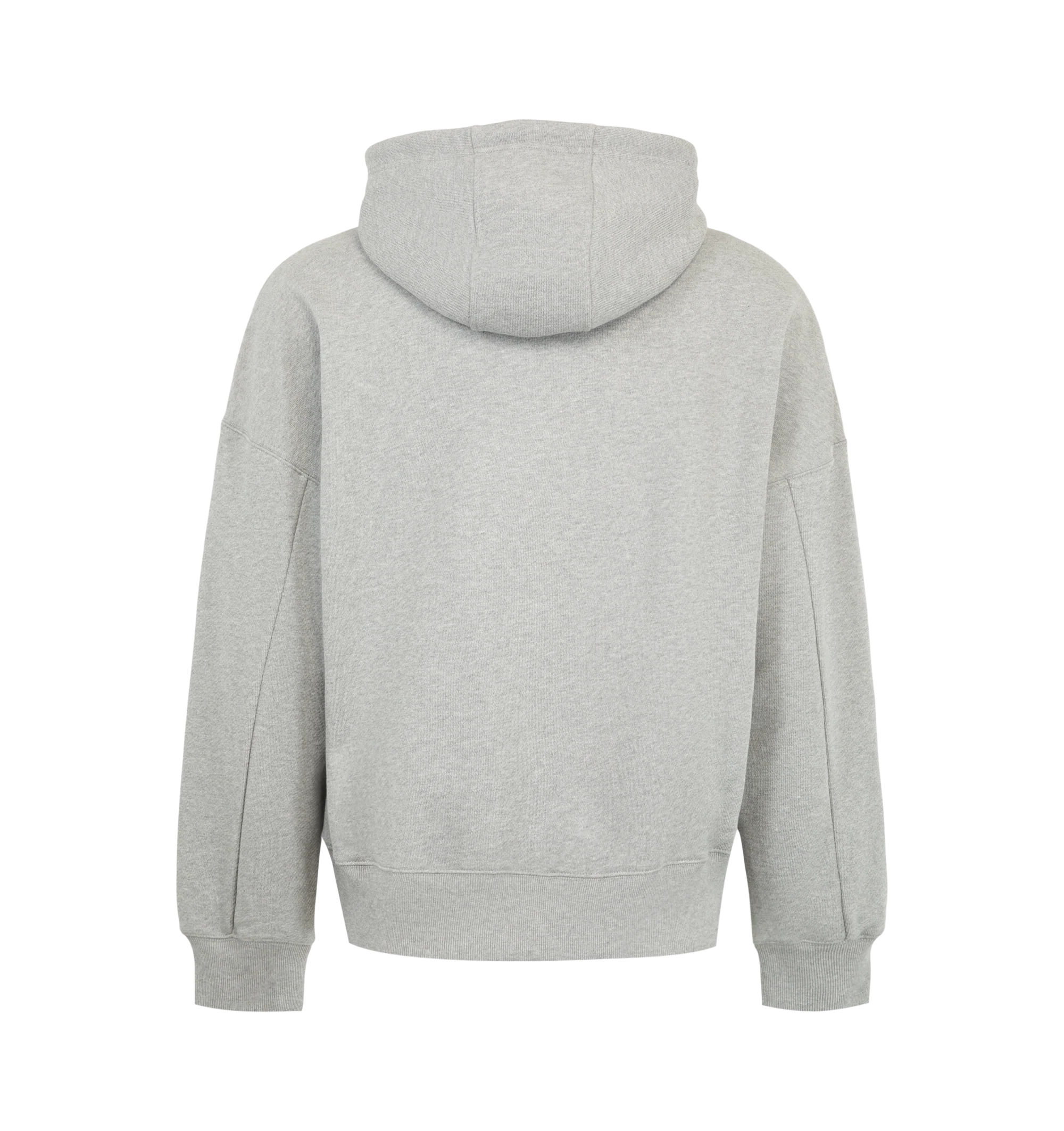 Image 2 of 2 - GREY - Loewe Men's Key Ring Hoodie in Cotton is crafted from medium-weight loopback cotton fleece and features a regular-fit silhouette with a hooded collar. Designed with a leather drawstring and detachable Anagram key ring, a front kangaroo pocket, ribbed cuffs and hem, and two-tone Anagram embroidery at the chest that showcases the house's signature branding. Main Material: 100% Cotton. Made in Portugal. 