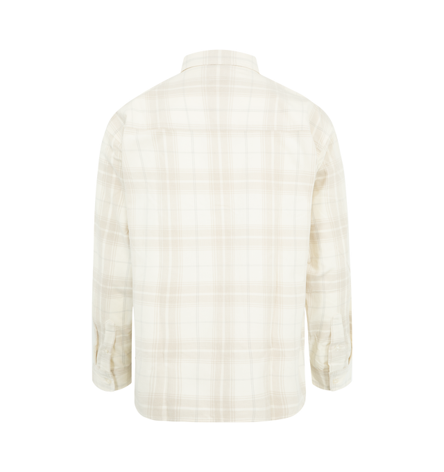 Image 2 of 2 - NEUTRAL - CARHARTT Wilber Shirt featuring a loose fit, midweight cotton corduroy, allover check pattern, triple stitched, chest pockets and square label. 100% cotton corduroy, 6.2 oz.