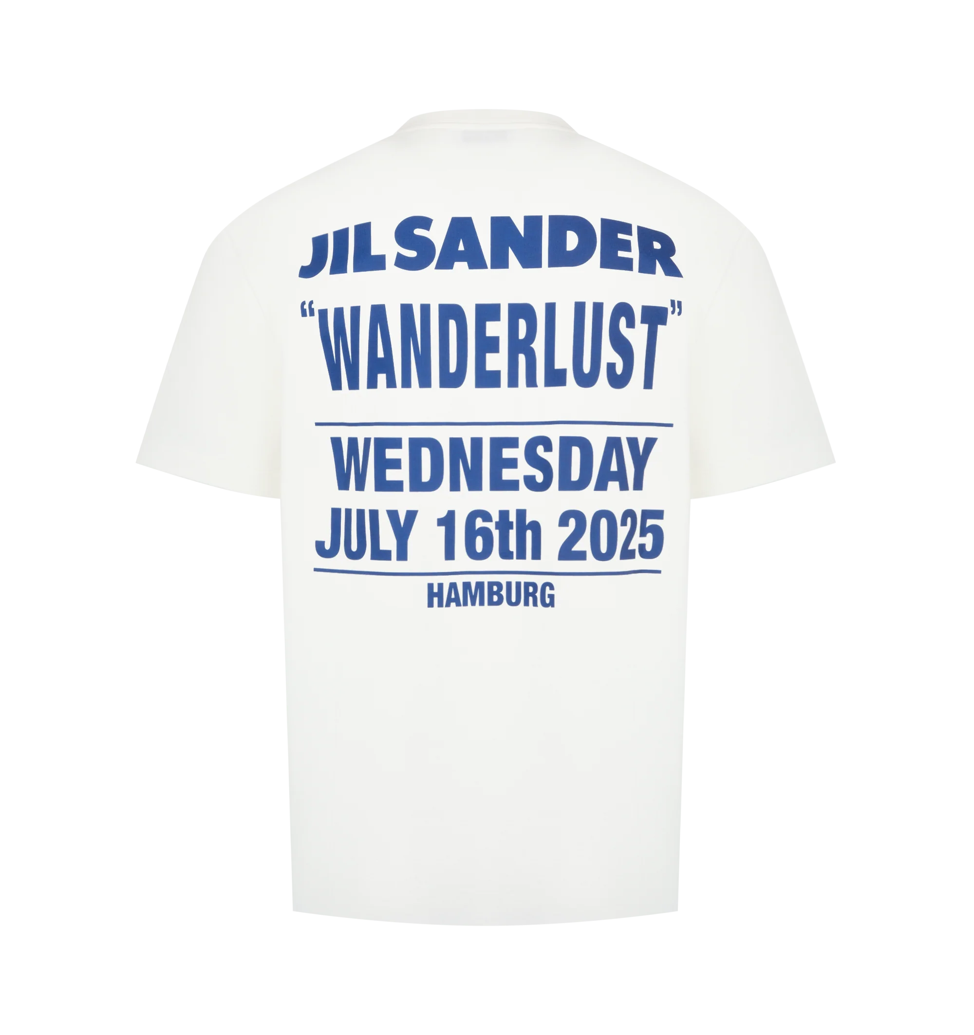Image 2 of 2 - WHITE - JIL SANDER Graphic T-Shirt featuring oversized fit, dropped shoulders, images from the Wanderlust project, printed cotton jersey, short sleeves and crew neck. 100% cotton. Made in Italy.