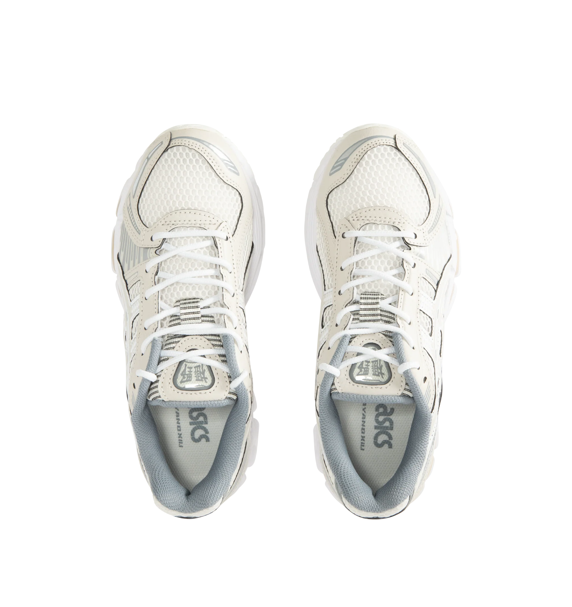 Image 5 of 5 - NEUTRAL - ASICS Gel-Kayano 12.1 Sneaker featuring breathable mesh underlays, GEL-NIMBUS17 tooling system, FLUIDRIDE technology, rearfoot and forefoot GEL technology and dope dyed recycled sockliner mesh. Imported from Vietnam.