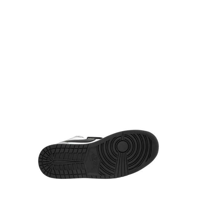 Image 4 of 5 - SILVER - NIKE Air Jordan 1 Low SE Sneaker featuring premium materials, metallic finishes, encapsulated Air-Sole unit, genuine and synthetic leather in the upper and solid rubber outsole.