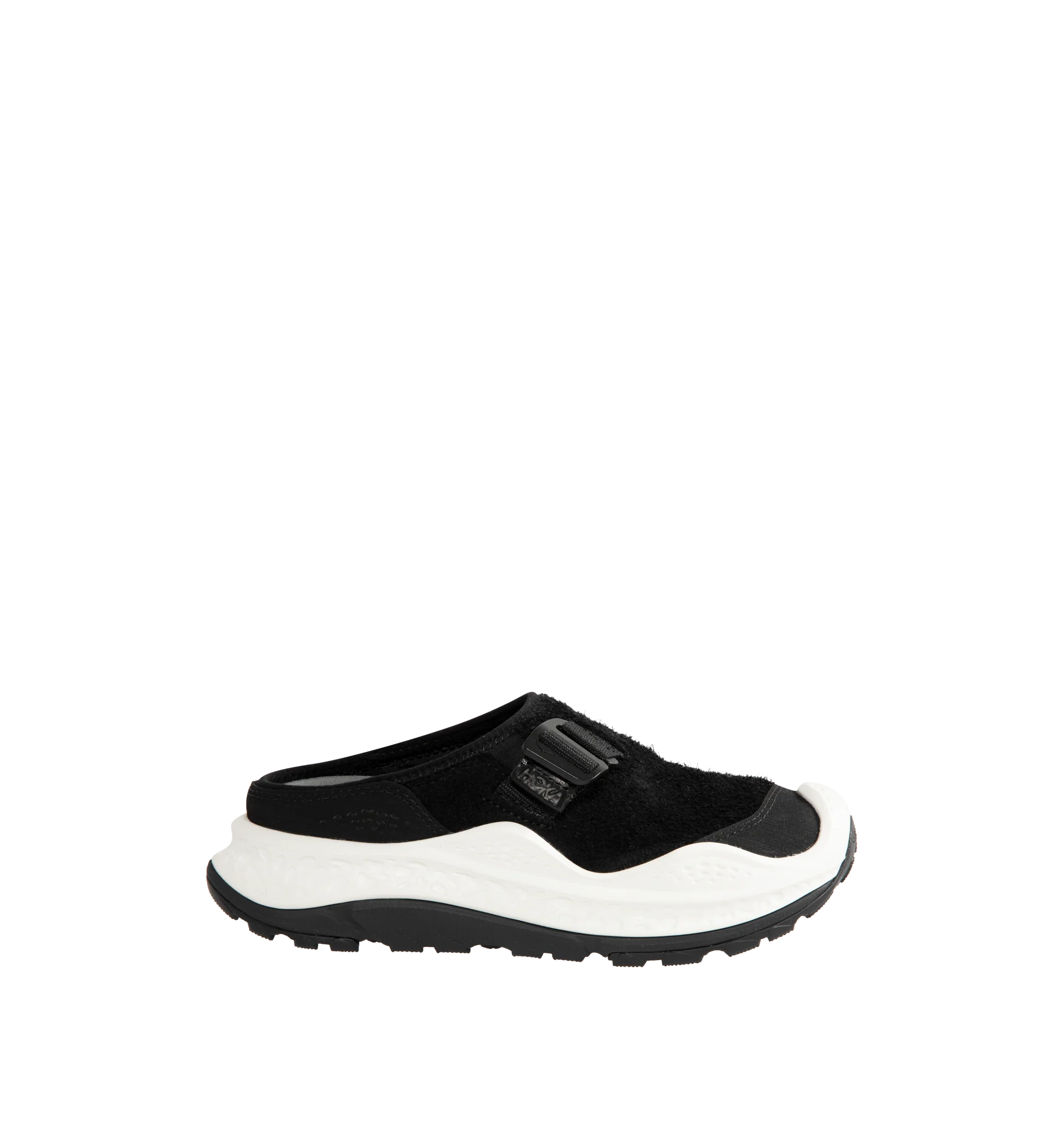 Image 1 of 5 - BLACK - HOKA Men's Ora Primo EXT Shoe featuring a suede upper, G-hook closure that cinches down reflective webbing, scratch rubber toe and heel details, metal hardware, neoprene collar lining and dual-layer EVA midsole. Imported.