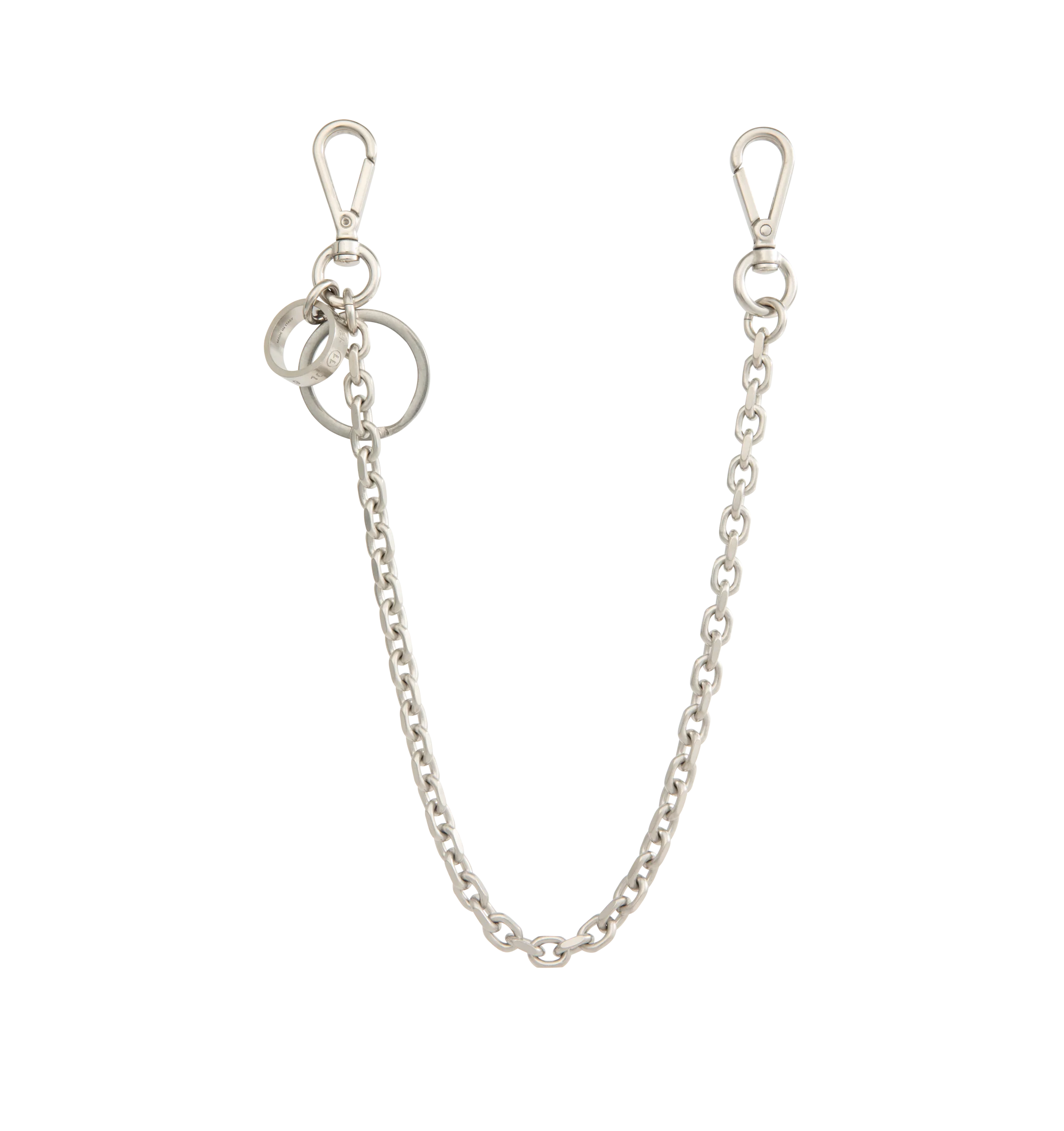 Image 2 of 3 - SILVER - The Maison Margiela Silver Bag Chain is crafted from premium brass, its medium-weight, rounded links create durability while retaining a timeless, elegant allure.