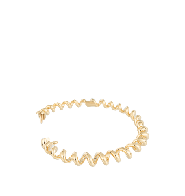 Image 2 of 4 - GOLD - BOOCHIER Slinkee Bangle featuring 18k recycled yellow gold. 