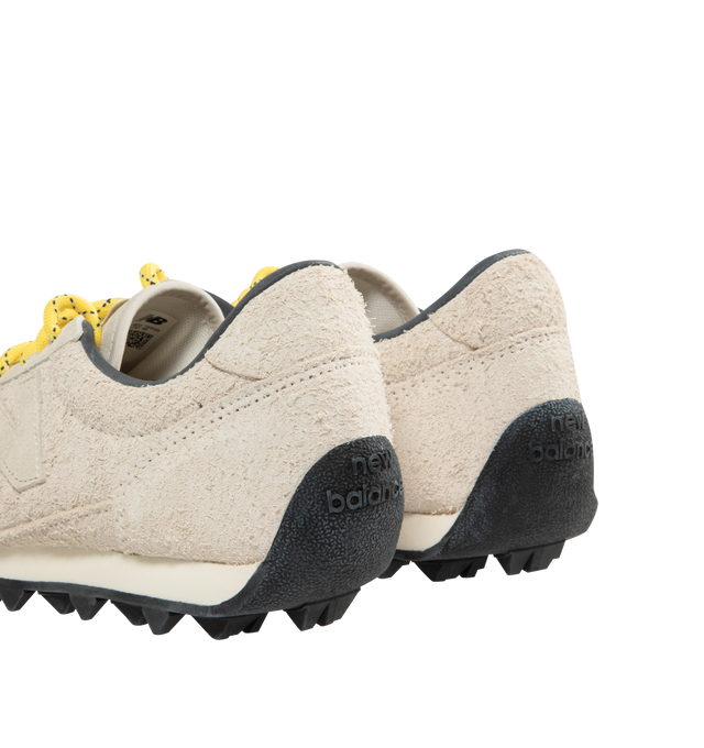 Image 3 of 5 - GREY - NEW BALANCE Gator Run Sneaker featuring suede upper, low profile, colored laces, hairy suede upper, rubber outsole with treads and 'N' logo.