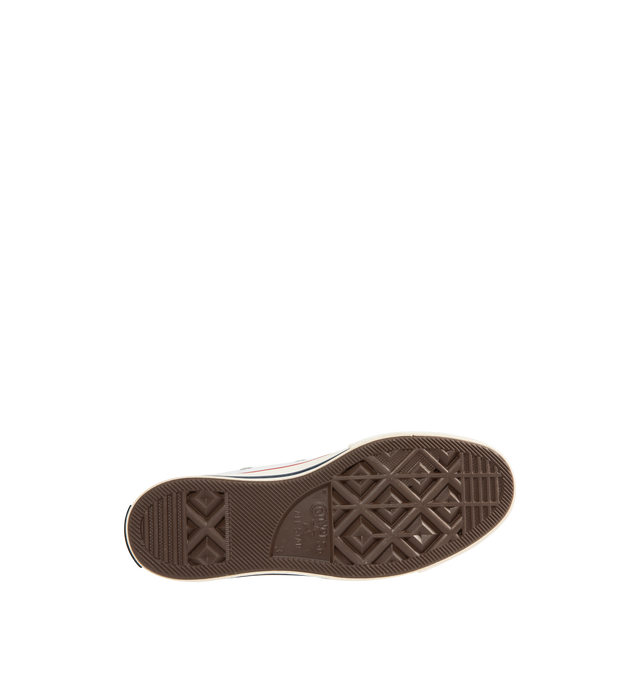 Image 4 of 5 - WHITE - Converse Chuck 70 Sneakers featuring heavyweight, durable canvas, OrthoLite cushioning, varnished, off-white midsole and toe cap and classic All Star license plate. Unisex style in Men's sizes. 