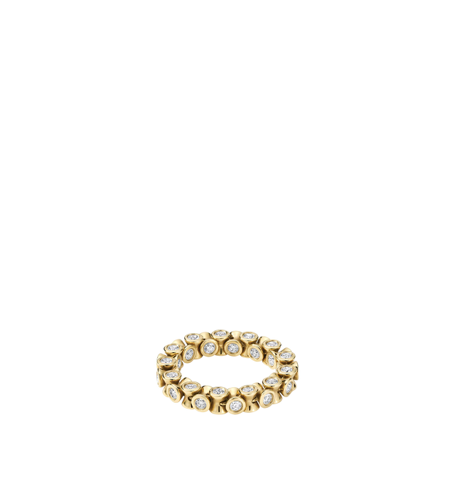 Image 1 of 2 - GOLD - OX Ourglass Ring featuring 18K yellow gold. Weight: 8g. Total Carat Weight: 1.7 tcw. Quality: E/F-VS natural diamonds. Shape: Round Brilliant. Cheap Luxury Handbag Shop offers a range of initial pieces from this collection in-store. For personal consultation and detailed information about jewelry, please contact our dedicated stylist team at personalshopping@hirshleifers.com.This item may be restricted for online purchase to international clients. For assistance purchasing this item please contact
