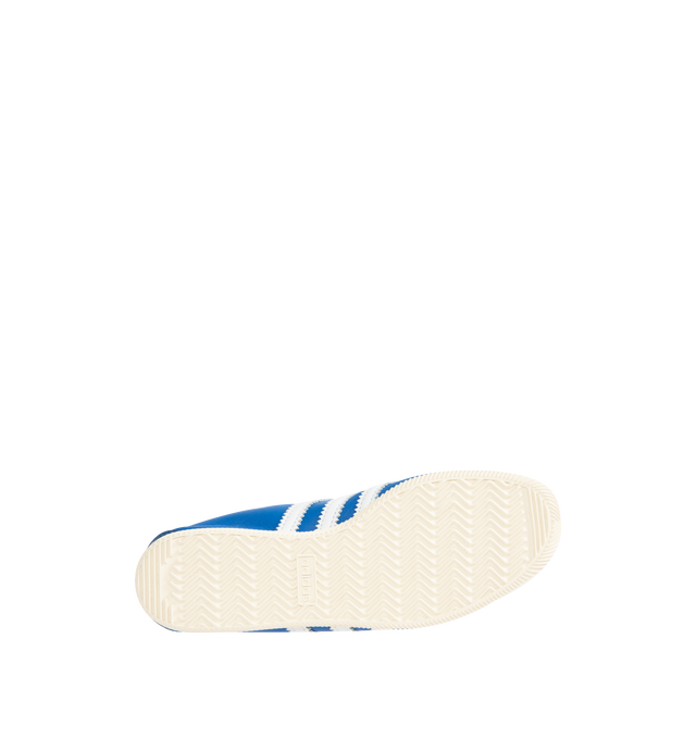 Image 4 of 5 - BLUE - ADIDAS Japan Sneaker featuring low-profile T-toe, regular fit, lace closure, leather upper, leather lining and rubber outsole. Unisex style in men's sizing.