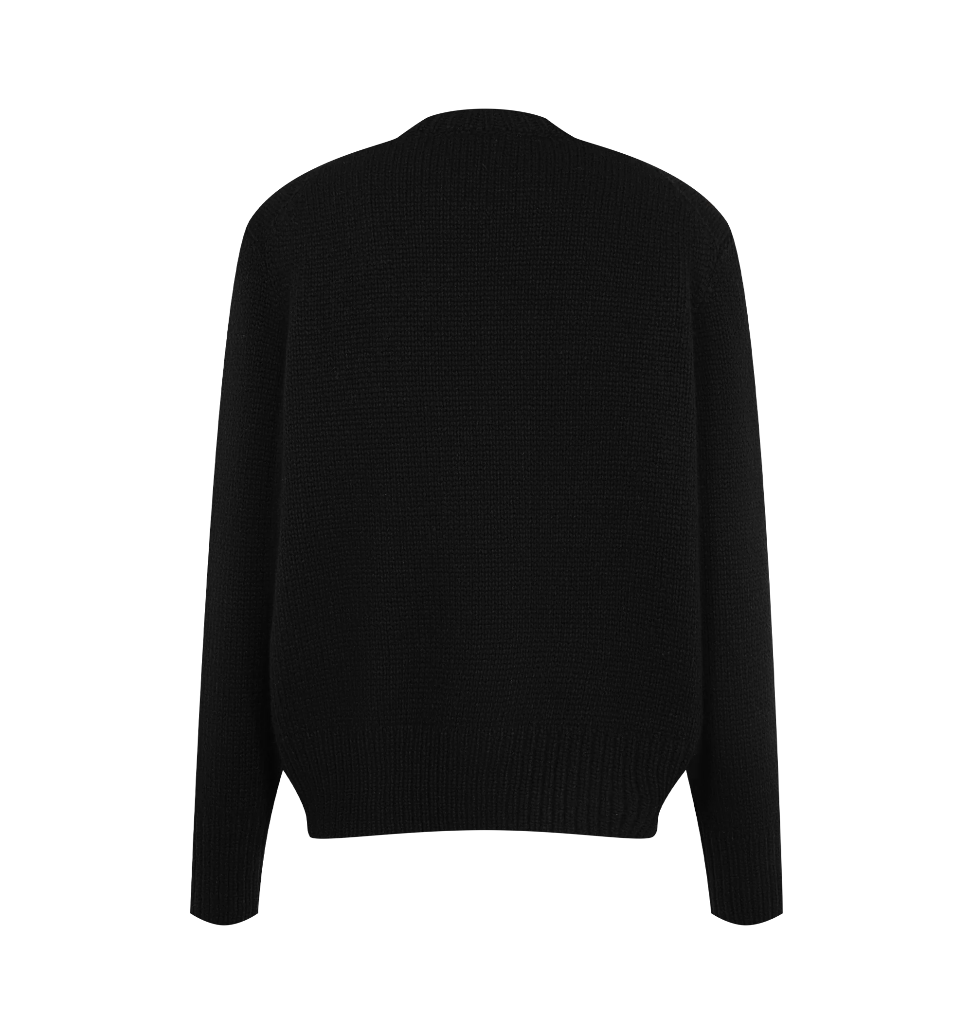 Image 2 of 2 - BLACK - The Row Women's Pato Sweater is crafted from heavyweight cashmere and features a classic crew neckline with ribbed trims at the neckline, cuffs, and hem for a timeless, elevated look. This designer cashmere sweater combines luxurious Italian craftsmanship with exceptional warmth, softness, and everyday versatility, making it an essential cold-weather wardrobe staple. Main Material: 100% Cashmere. Made in Italy. 