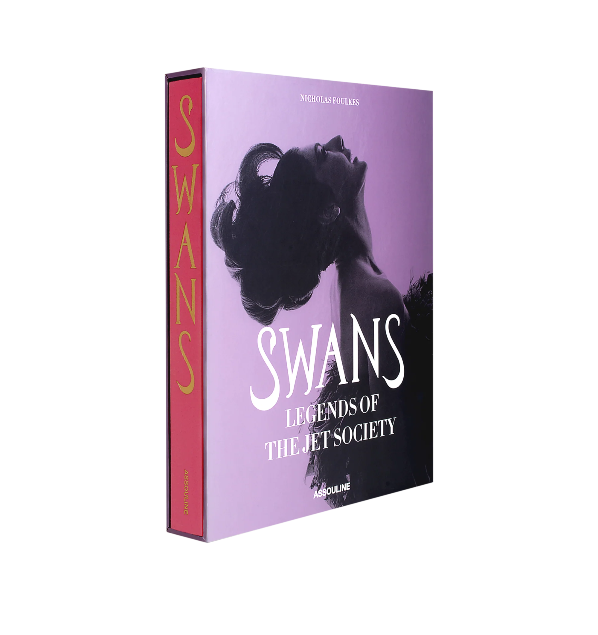 Image 1 of 5 - PINK - ASSOULINE Swans: Legends of the Jet Society captures the spirit of this world, in which todays technology was the stuff of science fiction, when foreign travel was the preserve of a privileged cosmopolitan few. From bygone aristocracy to modern mega-wealthy moguls, this stunning volume regales with escapades of travel, money, sex, and adventure. These are the legends of the jet settales of glamour, excitement, and exclusivity. 296 pages 200 illustrations. W 27.89 x L 35.48 x D 5.18 cm.