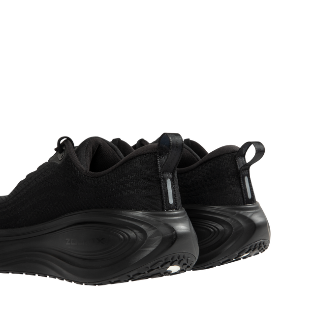 Image 3 of 5 - BLACK - NIKE Vomero Plus Sneaker featuring ultra-responsive ZoomX foam midsole, engineered mesh upper, high-abrasion rubber outsole, webbed lace loops for an adjustable fit and reflective details. 