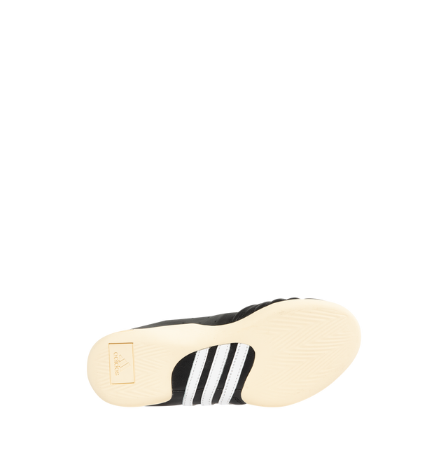 Image 4 of 5 - BLACK - ADIDAS Brain Dead Taekwondo Sneaker featuring regular fit, leather and synthetic upper, monochrome foil-branded premium leather, three-stripes, leather lining and rubber outsole.