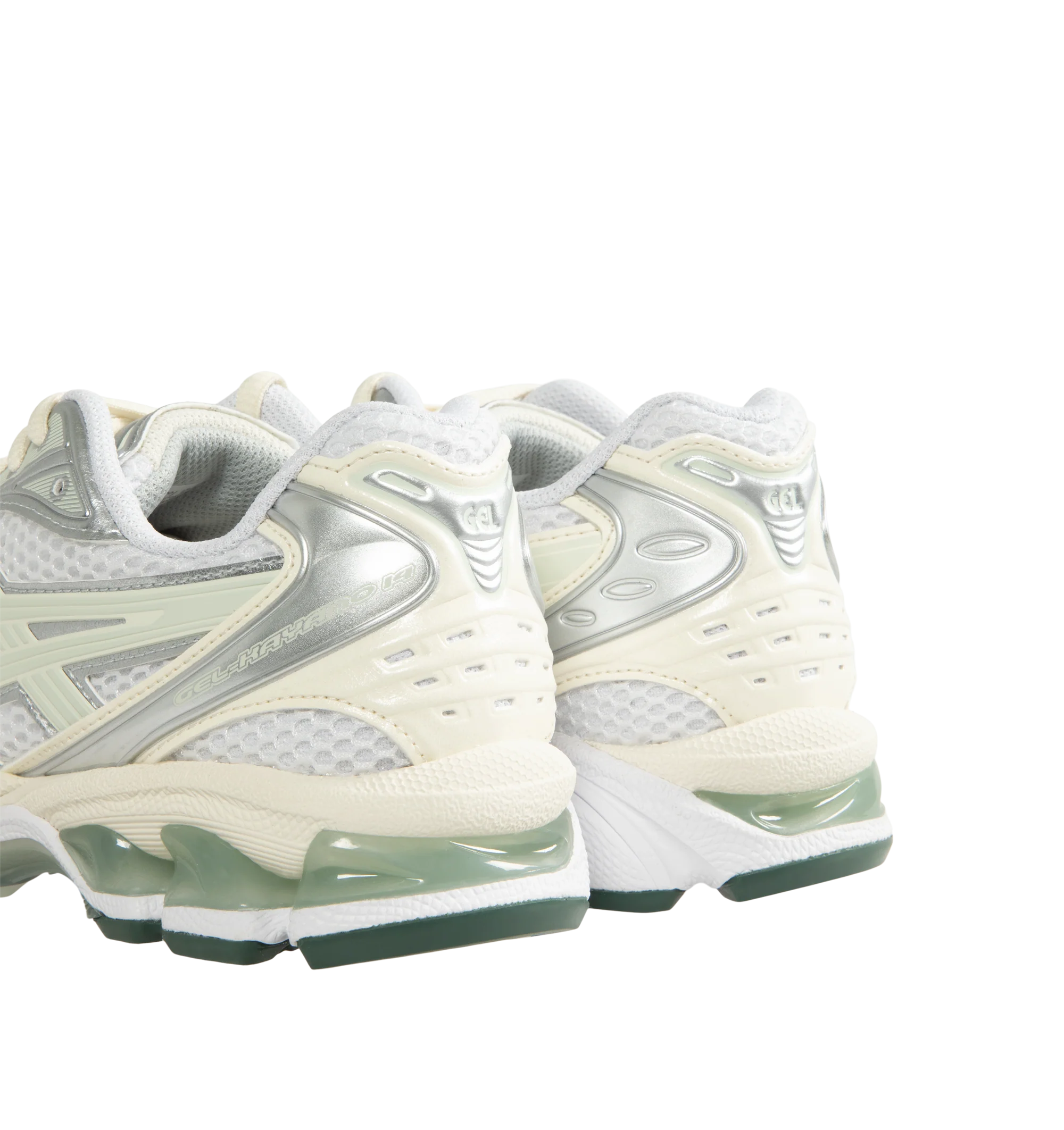 Image 3 of 5 - WHITE - Asics GEL-Kayano 14 Sneakers are lace-up style with rip-stop underlays, GEL cushioning, and TRUSSTIC support system. Unisex style in men's sizing. Imported from Indonesia. 