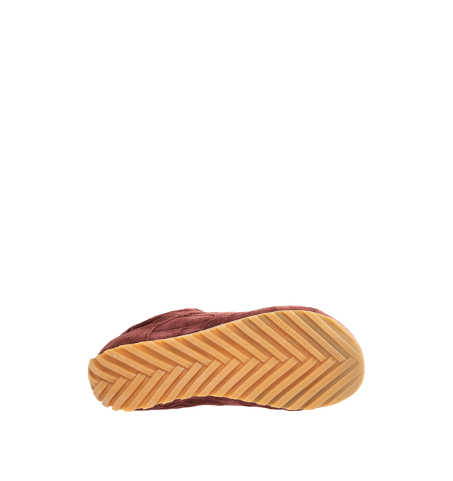 Image 5 of 6 - BROWN - BOTTEGA VENETA Orbit Flash Sneaker featuring low-top, lace-up closure, soft suede upper and rubber sole. Calfskin. Lining: lambskin. Made in Italy. 