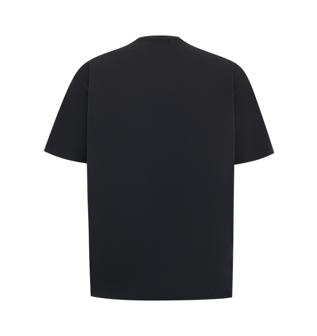 Image 2 of 2 - BLUE - Rhude Mens Racing Crest T-Shirt is crafted from vintage-wash cotton jersey. Features a crew neck, short sleeves, custom fit, and Rhude Racing Crest graphics printed on the front chest and back. Main Material: 100% Cotton. Made in the USA. 